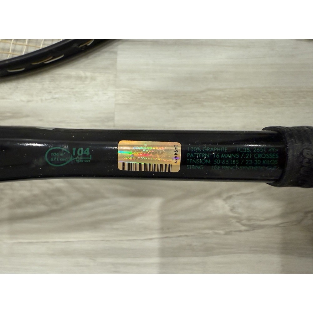 Lot Of 2 Prince Extender Rip Stick 800 Tennis Racquet Racket 104 Sq In W/ Case - Picture 5 of 15